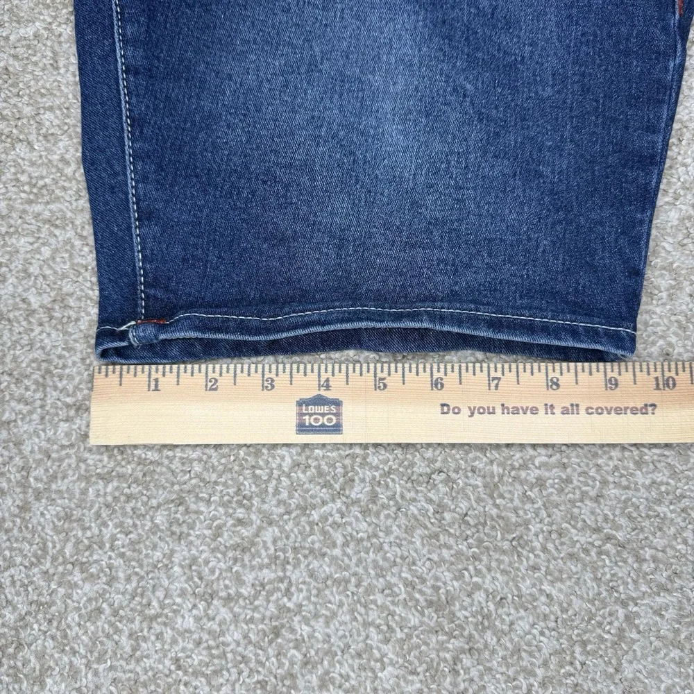 True Religion Ricky Relaxed Shorts Men's Size 36 Back Flip Medium Wash Denim